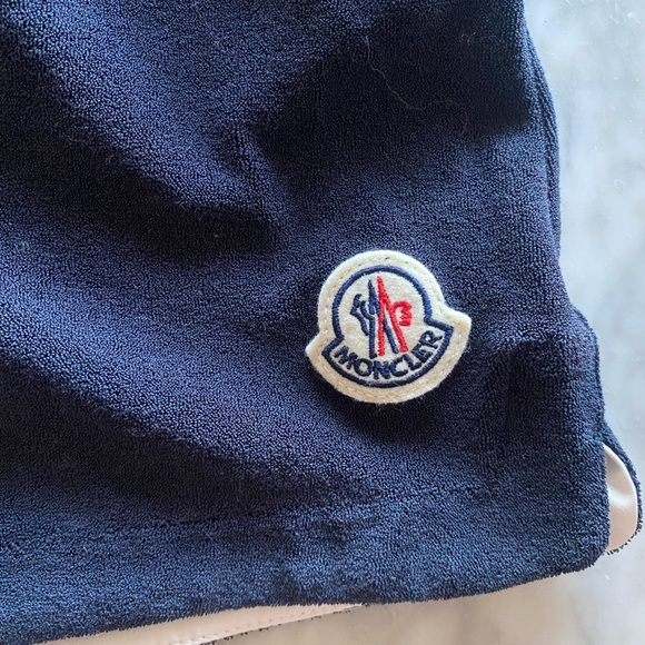 Authentic NWT Moncler Terry Swim Cover Up Shorts - Picture 4 of 9